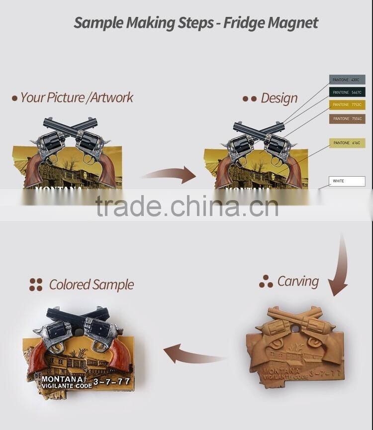 fruit series fridge sticker magnet polyresin for promotion