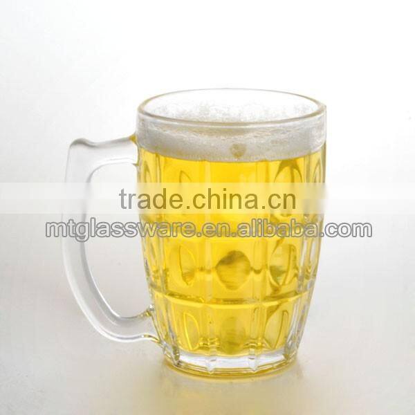Mintao KB4237 Machine made clear mini beer glass with logo