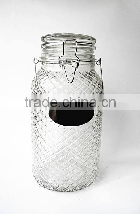 3L airtight vintage traditional round clip top preserve glass bottles
