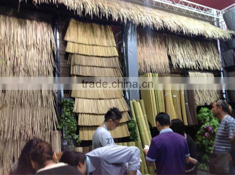 UV Resistance Synthetic thatch tiles with different design and color