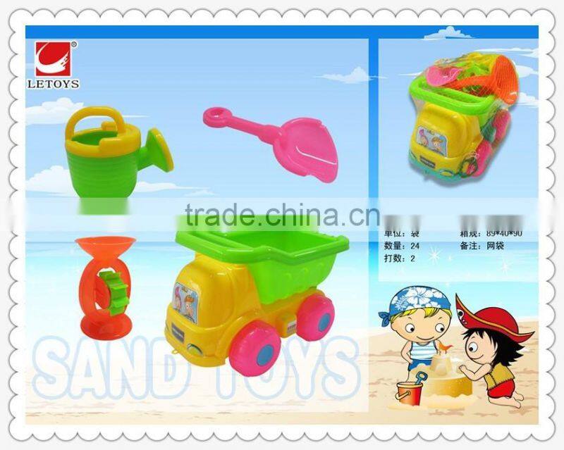 wholesale plastic summer beach toys 4pcs set/ eco good quality sand toys