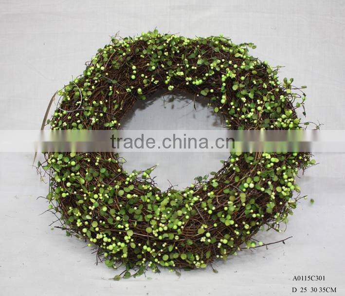 artificial green topiary garland 10inch
