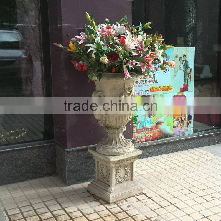 Stone colour FRP planter