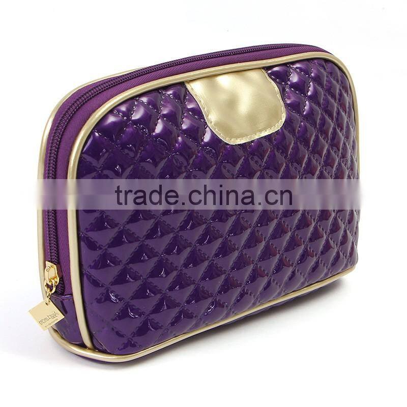 Promotional items PU leather women cosmetic bag sets travel wash bag toiletry bag leather pouch