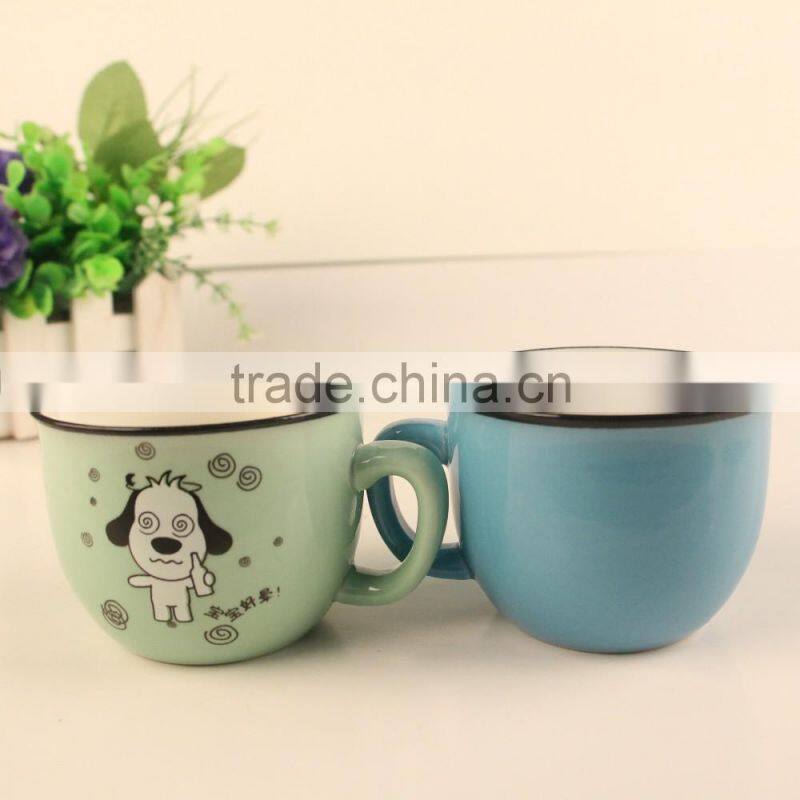 customized logo handmade stoneware bowl for promotional