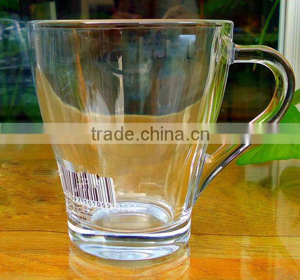Shanghai Square 9.8oz 280ml pilsner glass coffee mug