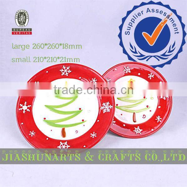 2016 Christmas Tree Pattern Ceramic Fruit dishes