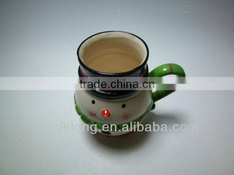 Cute Ceramic Snowman Mug