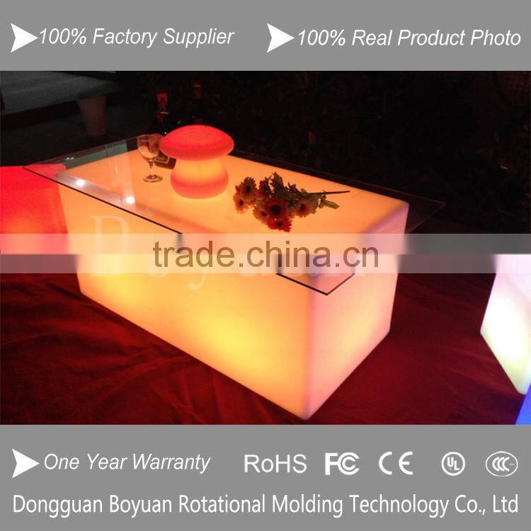 Customize make PE plastic led home bar furniture