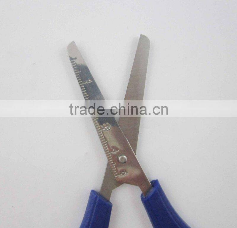Safety Plastic Handle Schools Scissors With Ruler