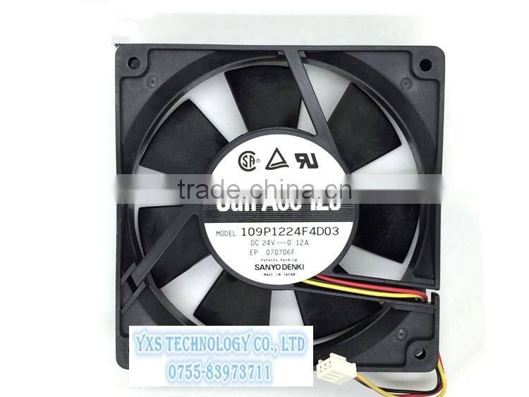 New authentic 12025 12cm 24V ultra quiet / ball fan 109P1224F4D03