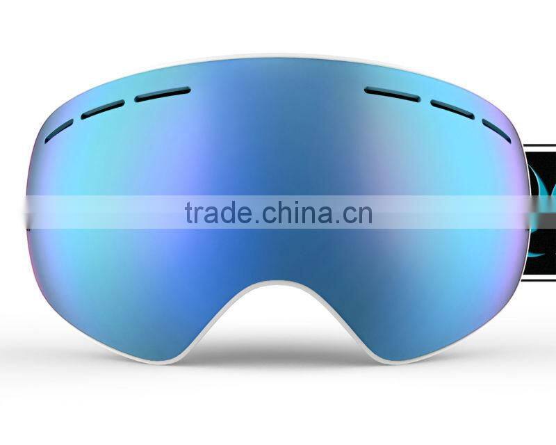 TPU frame and smoke REVO red lens ski goggle, snow goggles, snowboard goggles