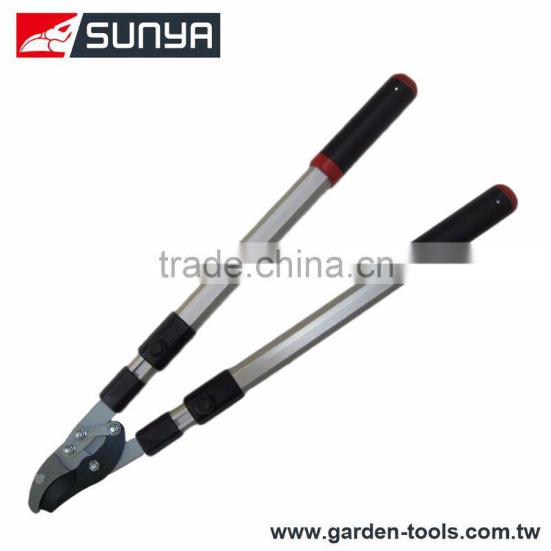 Aluminum anvil telescopic lopper for cutting tree