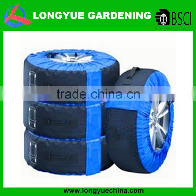 black color polyester car spare tire cover