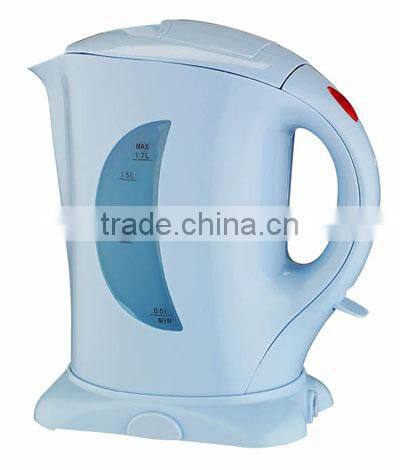 FACTORY SALES!!! PLASTIC IMMERSED CORDLESS KETTLE 1.7L WITH GOOD QUALITY