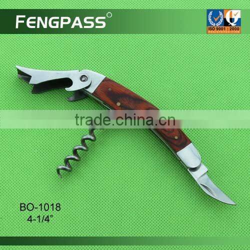 Promotional metal wine bottle opener , wine corkscrew BO-1003
