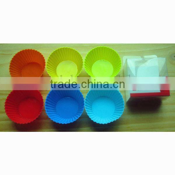 SS4001 Set of 6 Silicone muffin cups/Cake Tools