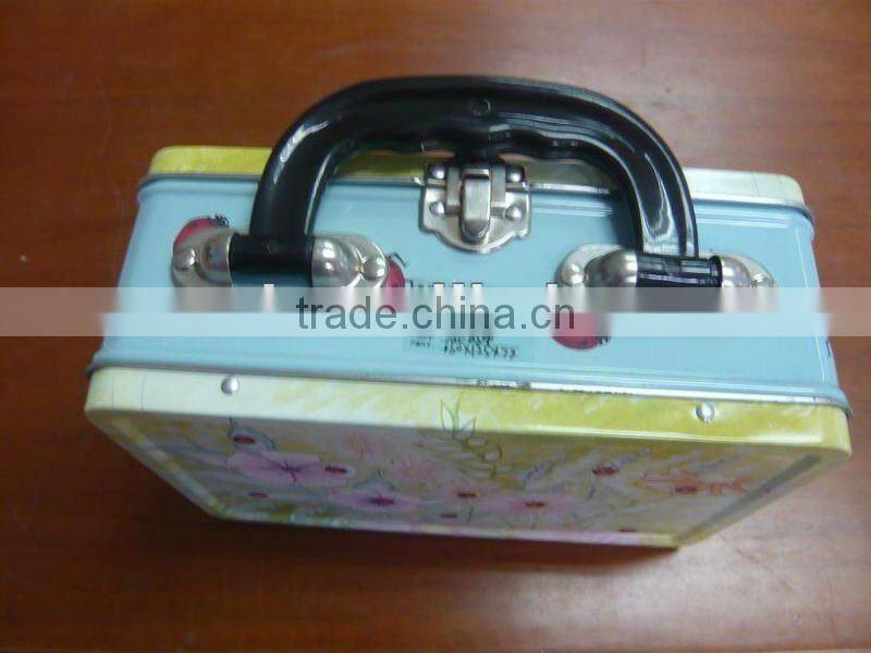 Kid's Mini Lunch Tin Box with Handle, Mini Lunch Box