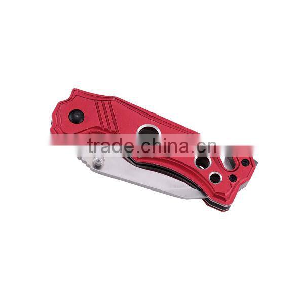 A21-1118 Stainless Steel Curved Anodized Aluminium Folding Knife