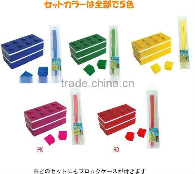 Japanese Food container Children's lunch LEGO type bento