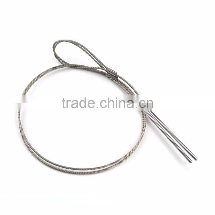 2pcs flexible high quatity stainless steel bbq skewers set