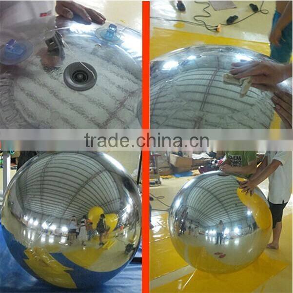 Hanging inflatable mirror ball led mirror ball disco for events decoration