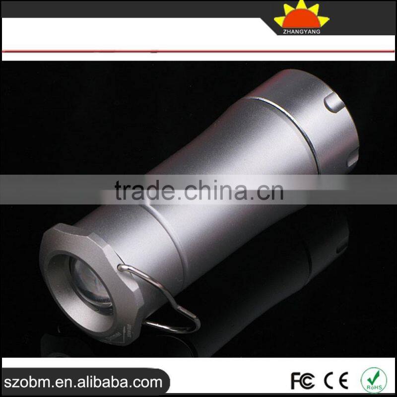 Cheap XP-E LED 2-in-1 Camping light Zoom Latern Flashlight with batteries