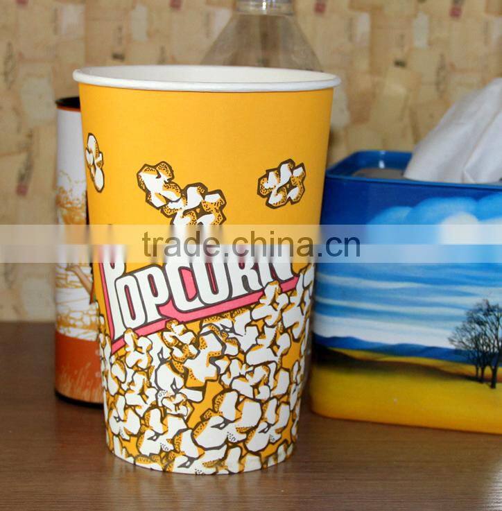 Cheap pop bucket, paper popcorn bucket, popcorn box