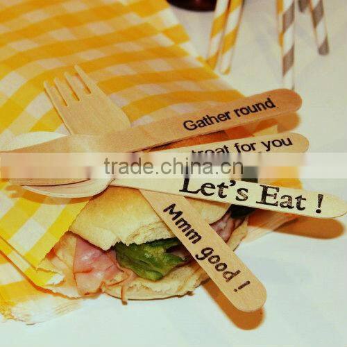 Top quality Pasta/ Bread/Cake wooden Funny fork