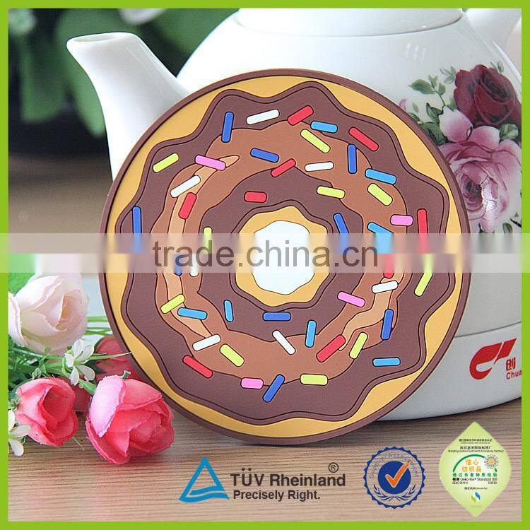2016 newly coffee tea cup silicone round coasters