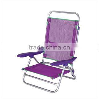Outdoor personalized back support beach and garden folding chair