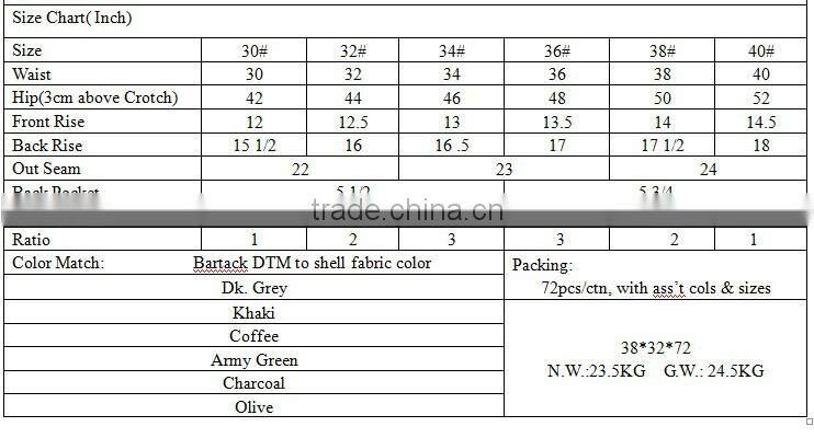 BU-078 Men's canvas shorts