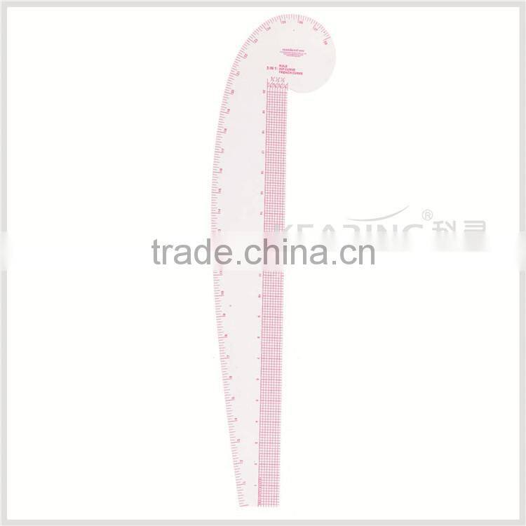 Kearing flexible plastic french curve for clothing making # 6503