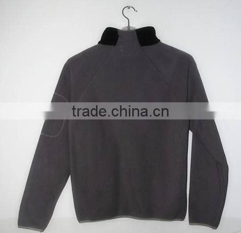 100% polyester mens' winter jacket compounded polar fleece double brush