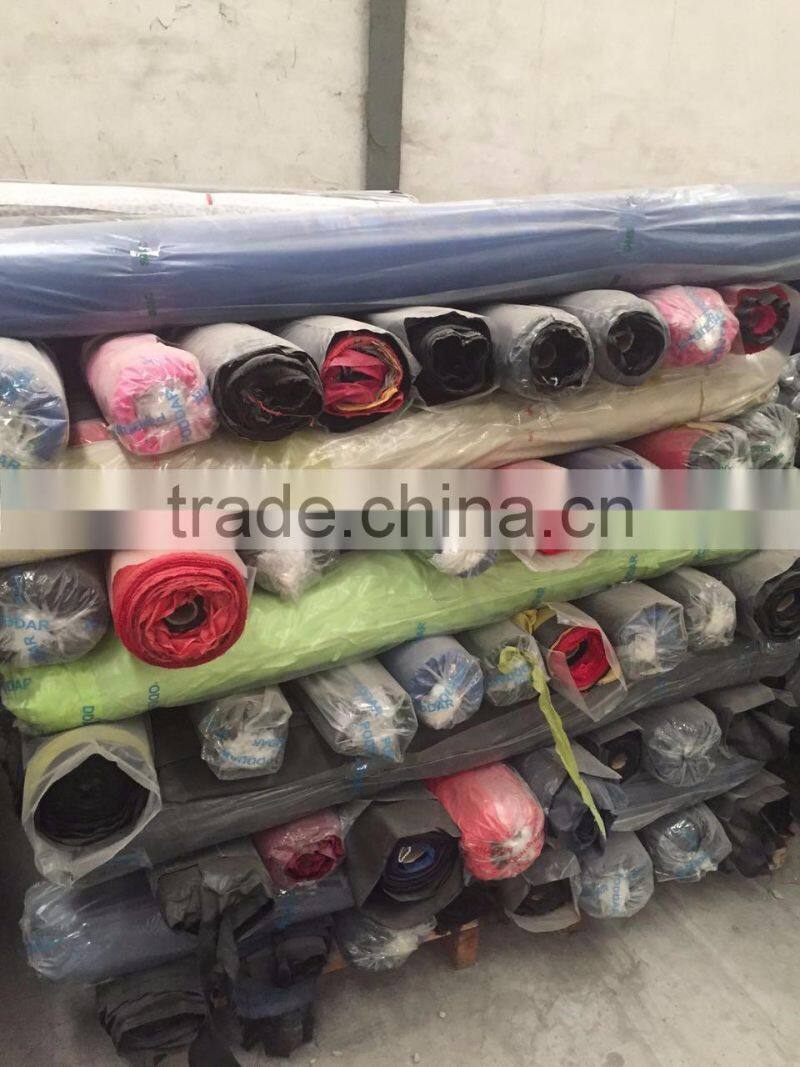 PVC Coated Fabric Stock Lot For Bags and Luggage, Polyester Oxford Fabric Stock Lot