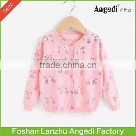 2016 Fashion Baby Girls' Sweater Girls Cardigan Kids autumn Outerwear Children Knitted Sweater
