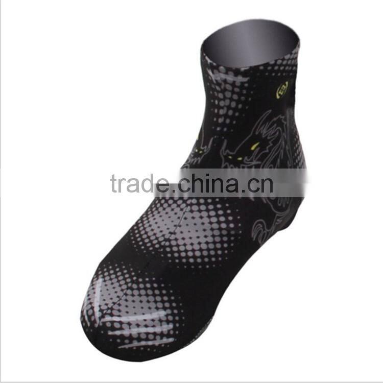 Sublimation printing lycra cover shoe, custom cycling shoe protector