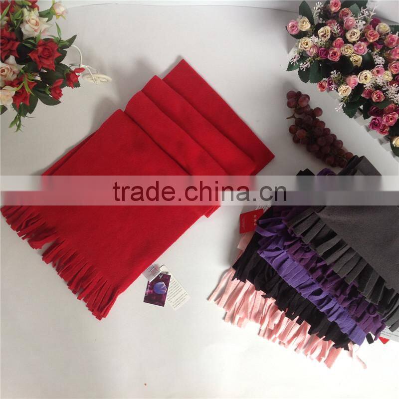 promotional kids and adult micro polar fleece scarf factory