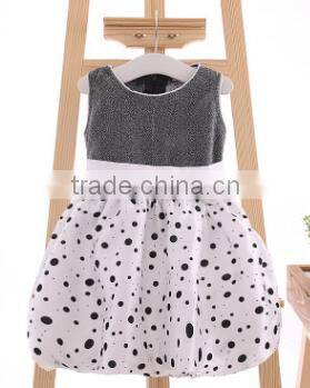 2016 New Summer baby girl polka dot dress princess dress lantern Puffy pettiskirt tutu