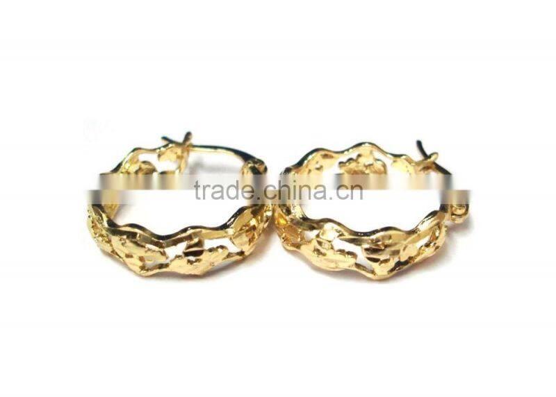 Low Cost Gold Plated Hoop Earrings