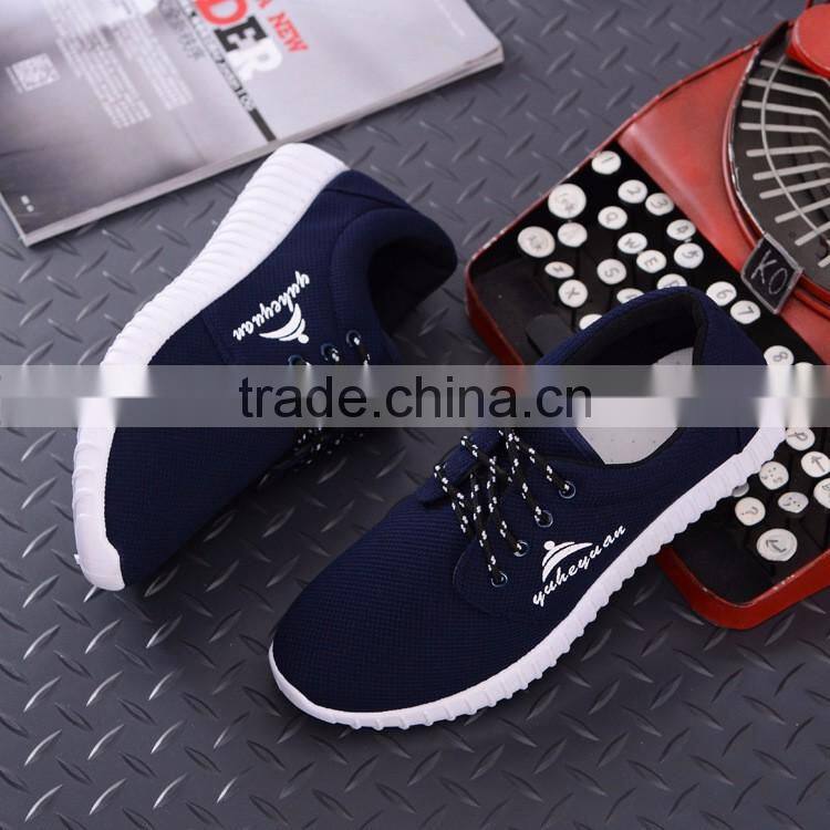 Cheap lace-up hot sale breathable mesh men shoes casual sneakers