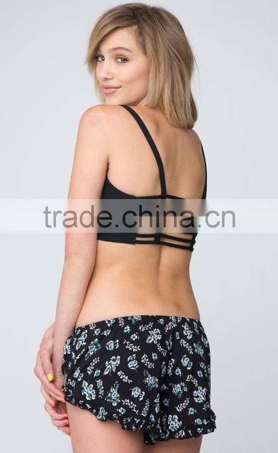 Ladies fancy breathable backless Tank Top