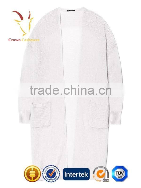 White Long Womens Cardigan in China