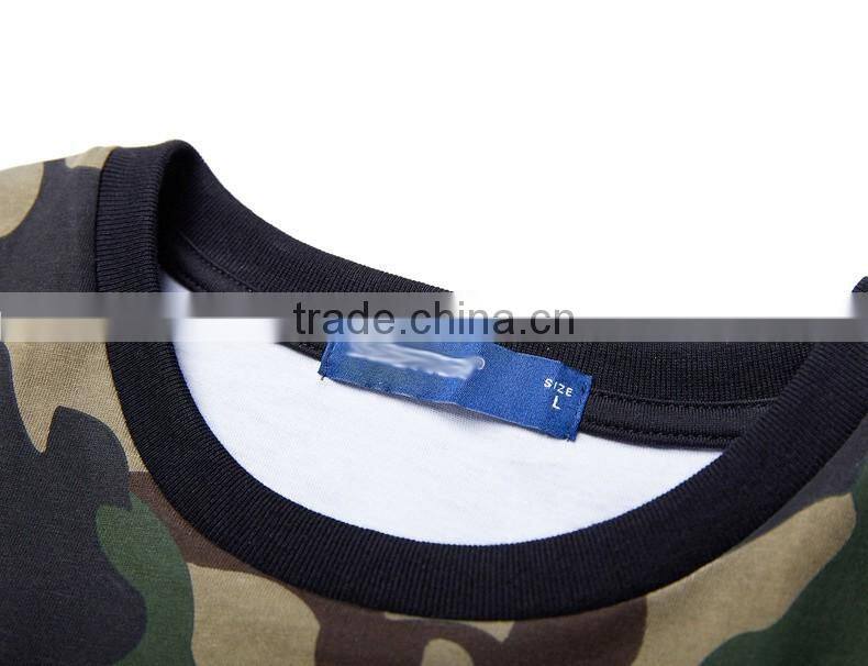 Fashion wholesale mens clothing blank camo t shirts