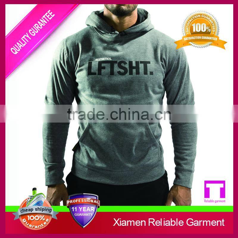 2016 new hip hop hoodies and dry fit male gym fitness sports clothing manufactuer