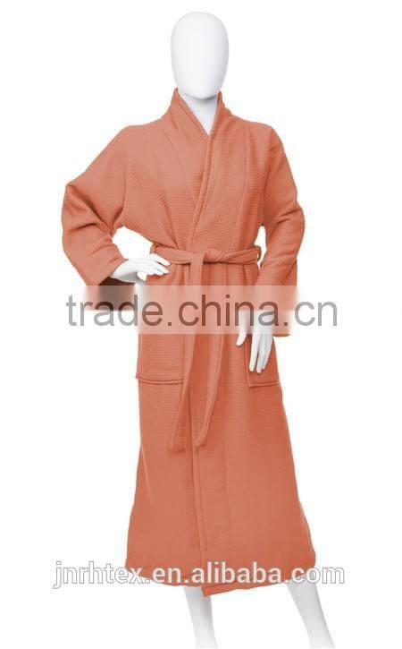 100% Premium Cotton Quick Dry Unisex Waffle Weave Bath Robe