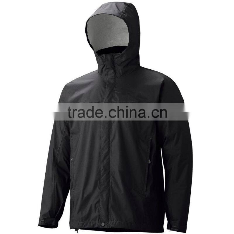 oem supplier windbreaker 100% polyester soft shell jacket with fixed hood