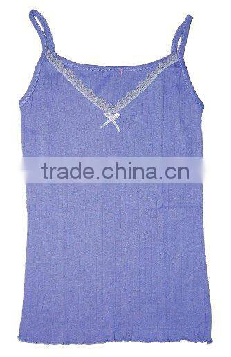ladies sexy cotton lace cami top