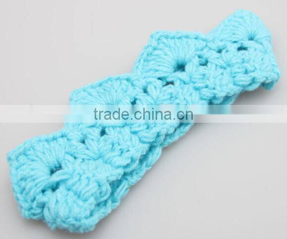 crown design baby crochet headband, knitting crown baby headband