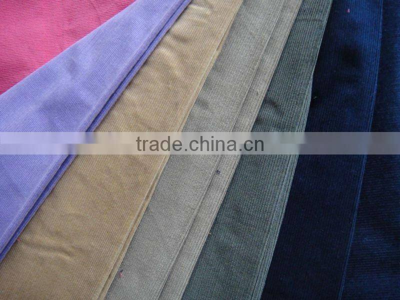 COTTON/SPANDEX 97/3 CORDUROY FABRIC 16W 21X21+70D 51X134 57/58'' DYED